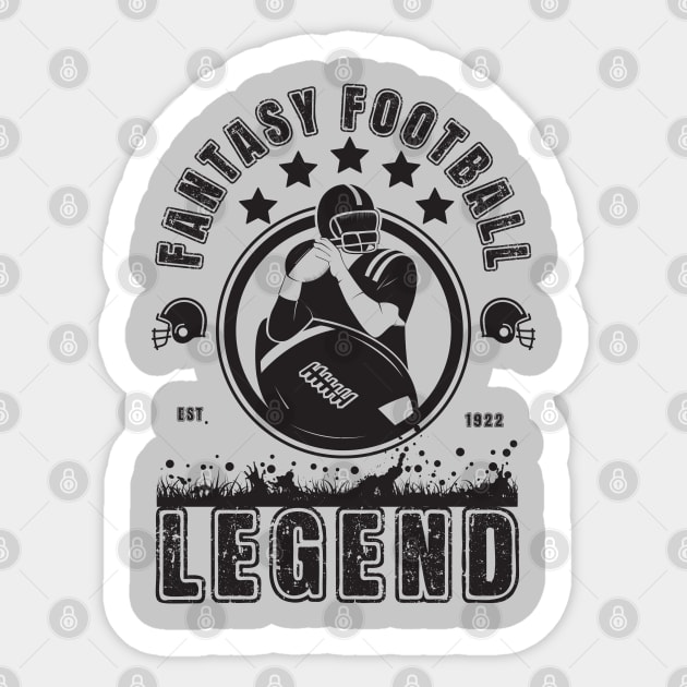 Fantasy Football Legend Sticker by Myartstor 